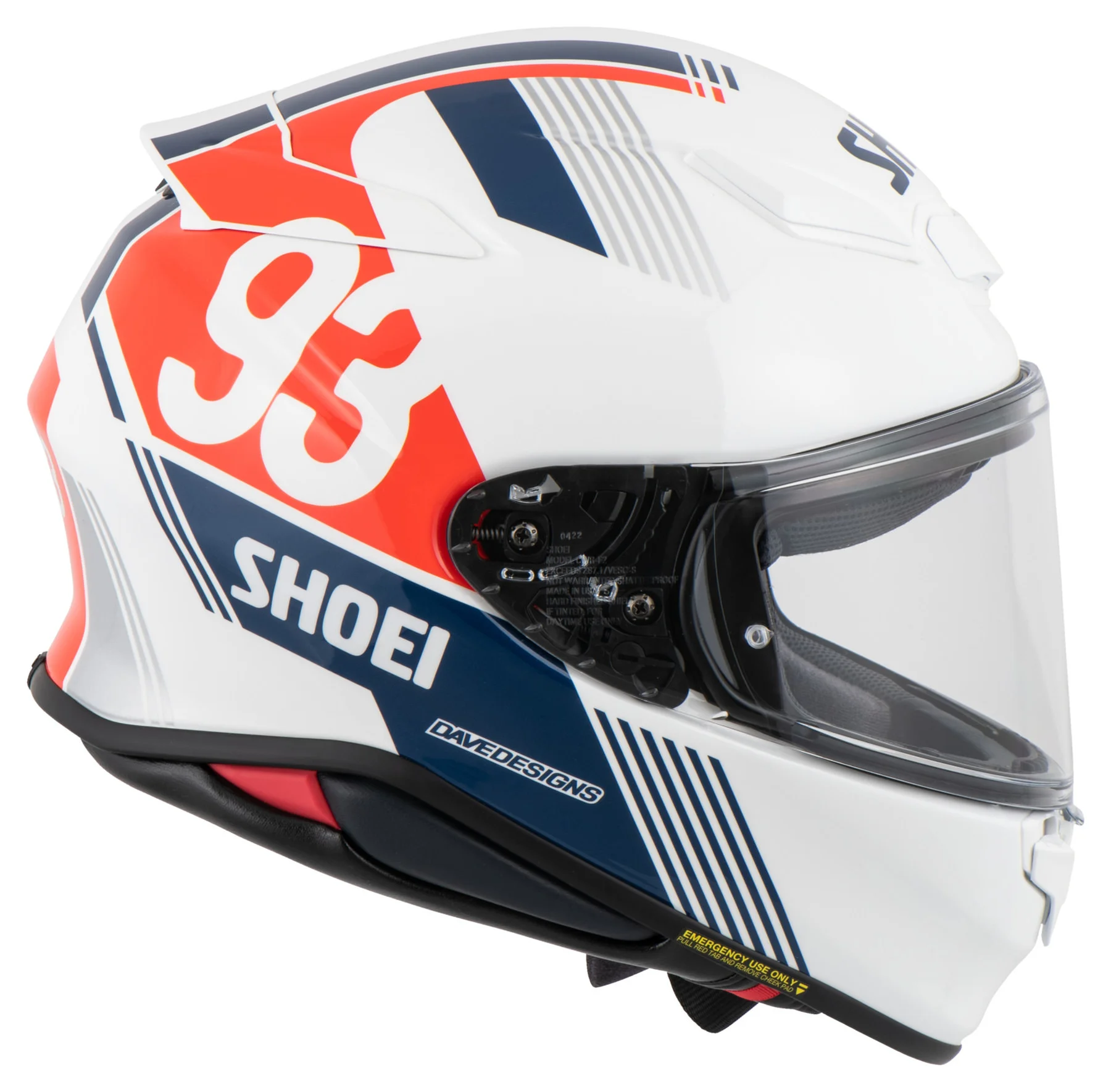 Shoei NXR2 Marquez Retro TC-10 7 Shoei NXR2 Marquez Retro TC-10 - Image 7