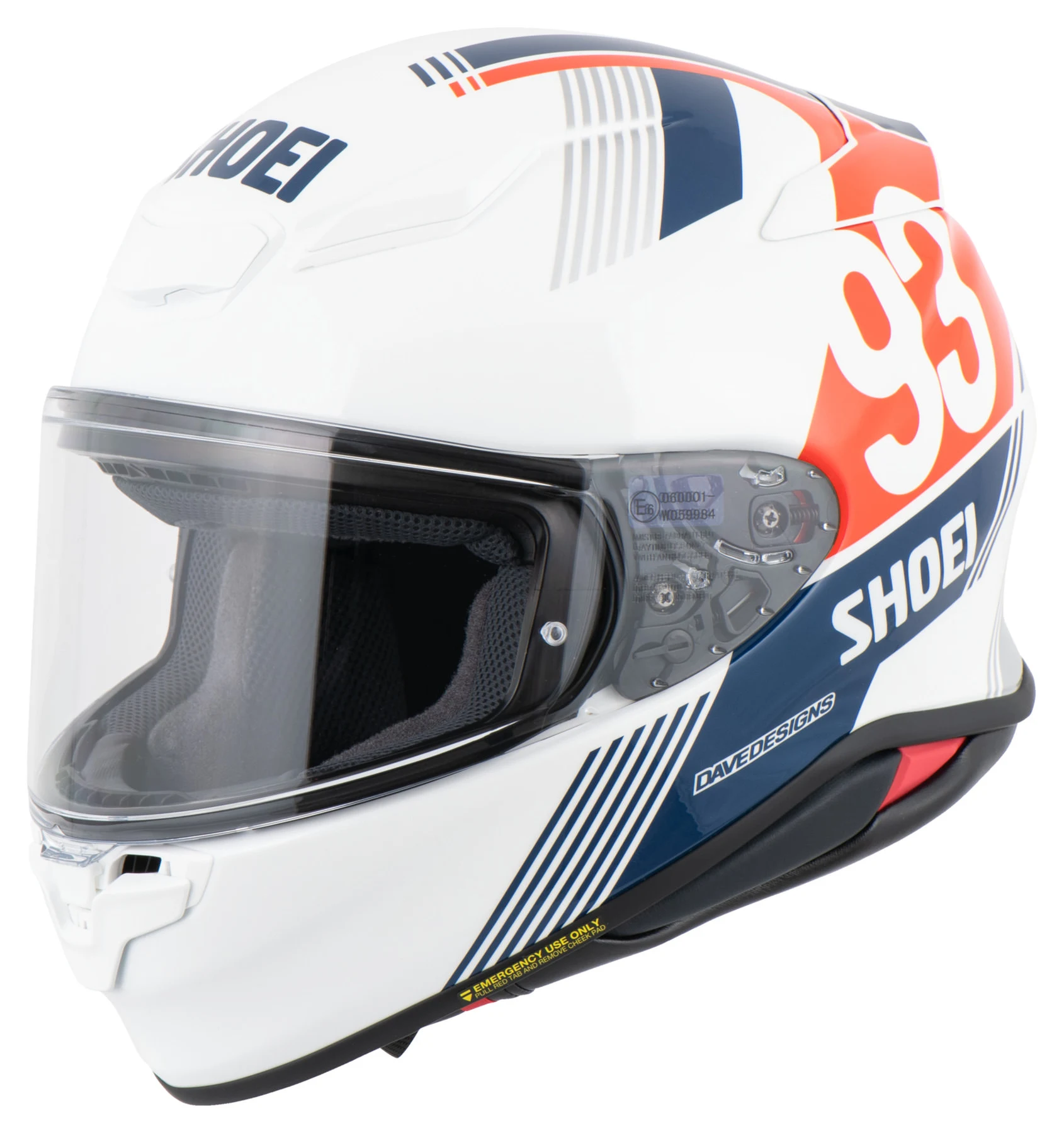 Shoei NXR2 Marquez Retro TC-10 6 Shoei NXR2 Marquez Retro TC-10 - Image 6