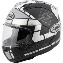 Arai RX-7V Vinales 12 -Helmet Spare Parts Sales 60.3d.35.D6AraiRX7VVinalesmattschwarzgrauweiss217432