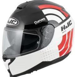HJC C70 Curves MC1 -Helmet Spare Parts Sales 9b.8c.66.D6HJCC70CurvesWeissSchwarzRot216896