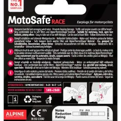 ALPINE MOTOSAFE RACE -Helmet Spare Parts Sales bd.68.51.ARG20010020MotoSafeRacebackD3